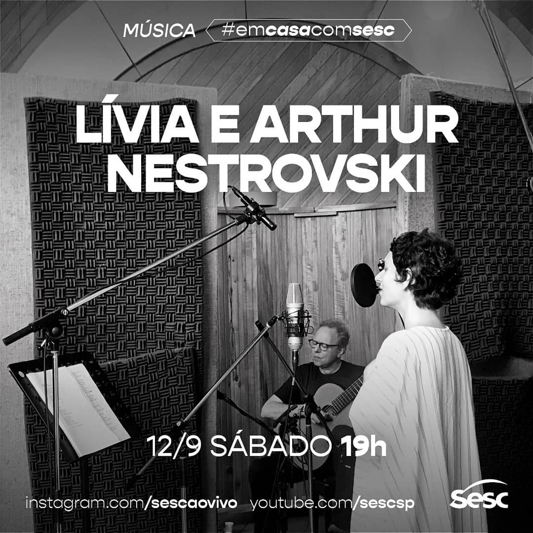 Live: Lívia e Arthur Nestrovski #EmCasaComSesc