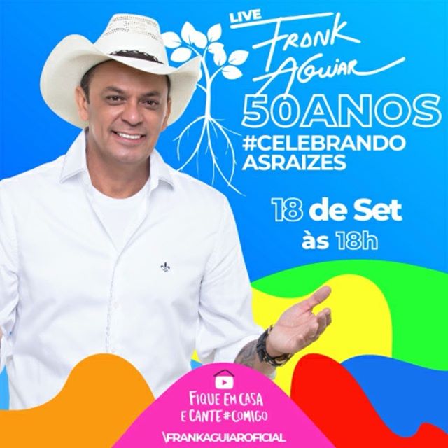 Divulgação/Instagram LIVE: Frank Aguiar 50 anos #CelebrandoRaizes
