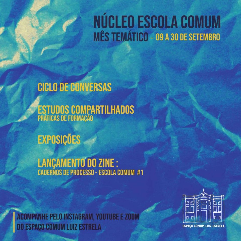 Programação Mês Temático do Núcleo Escola Comum