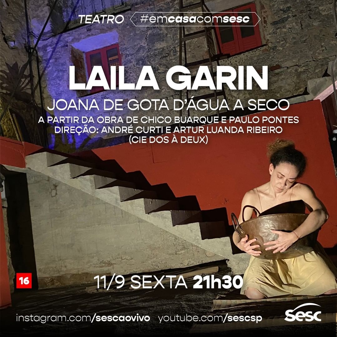 Live: Joana de Gota D`Água a Seco - Laila Garin #EmCasaComSesc