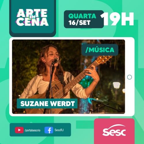 Divulgação/Instagram Sesc RJ Live: Suzane Werdt #ArteEmCena