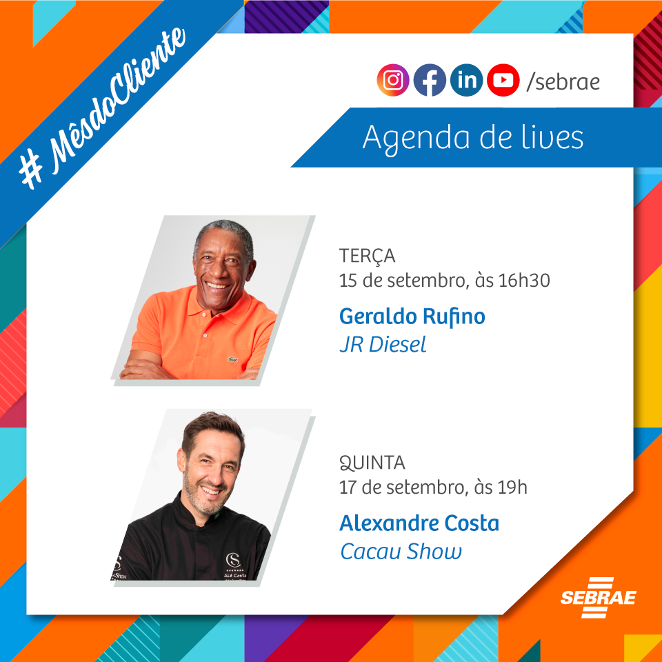 Lives: Empreendedorismo - Mês do Cliente Sebrae