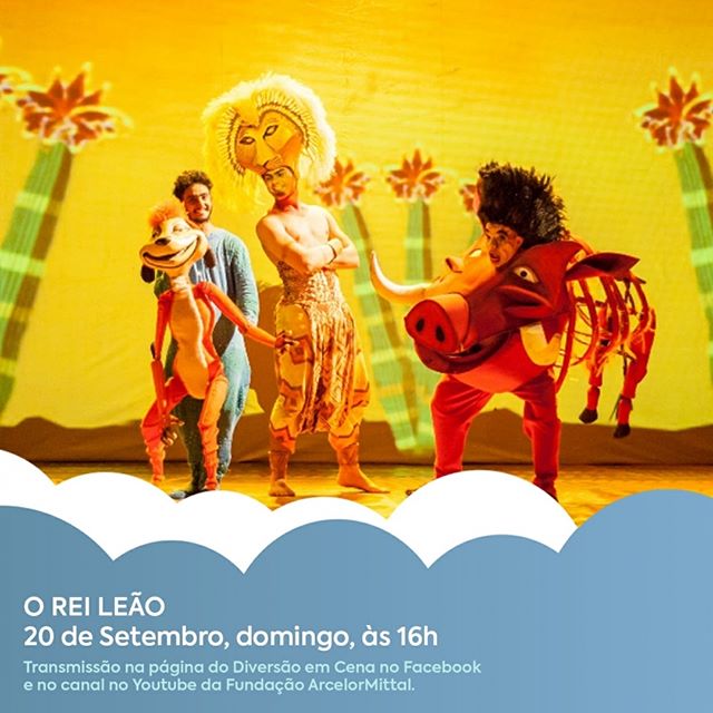 Reprodução/Instagram Diversão em Cena Online - "O Rei Leão"