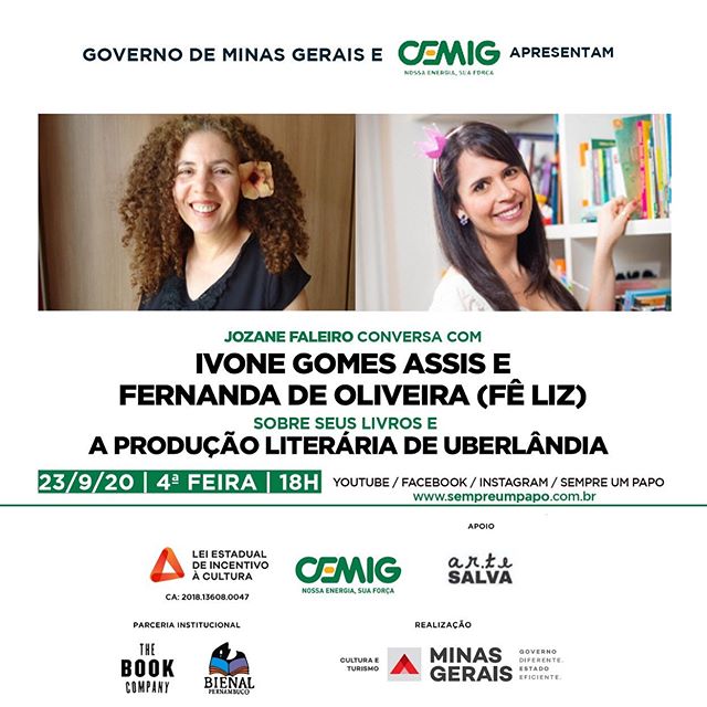 Fernanda de Oliveira (Fê Liz) e Ivone Gomes de Assis no #Sempre Um Papo Em Casa