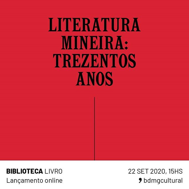 Reprodução/Instagram Lançamento do livro Literatura Mineira: Trezentos Anos - BDMG Cultural