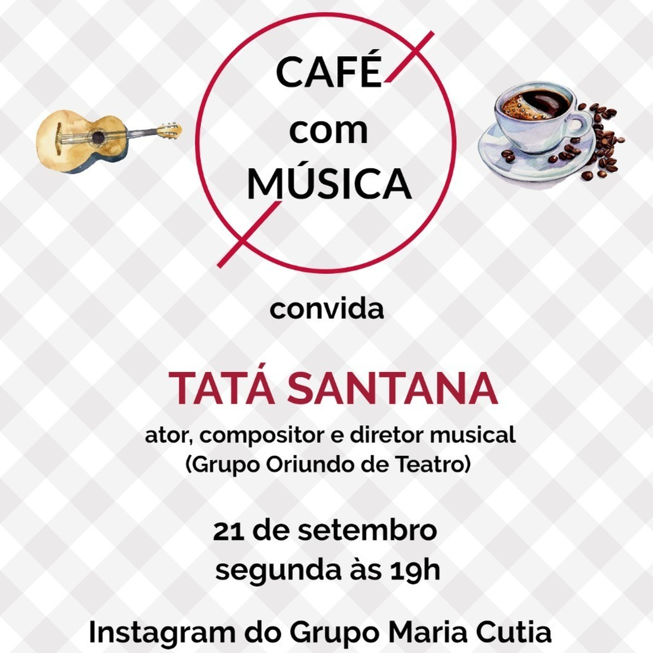 Reprodução/Instagram Live: Café com Música - Grupo Maria Cutia