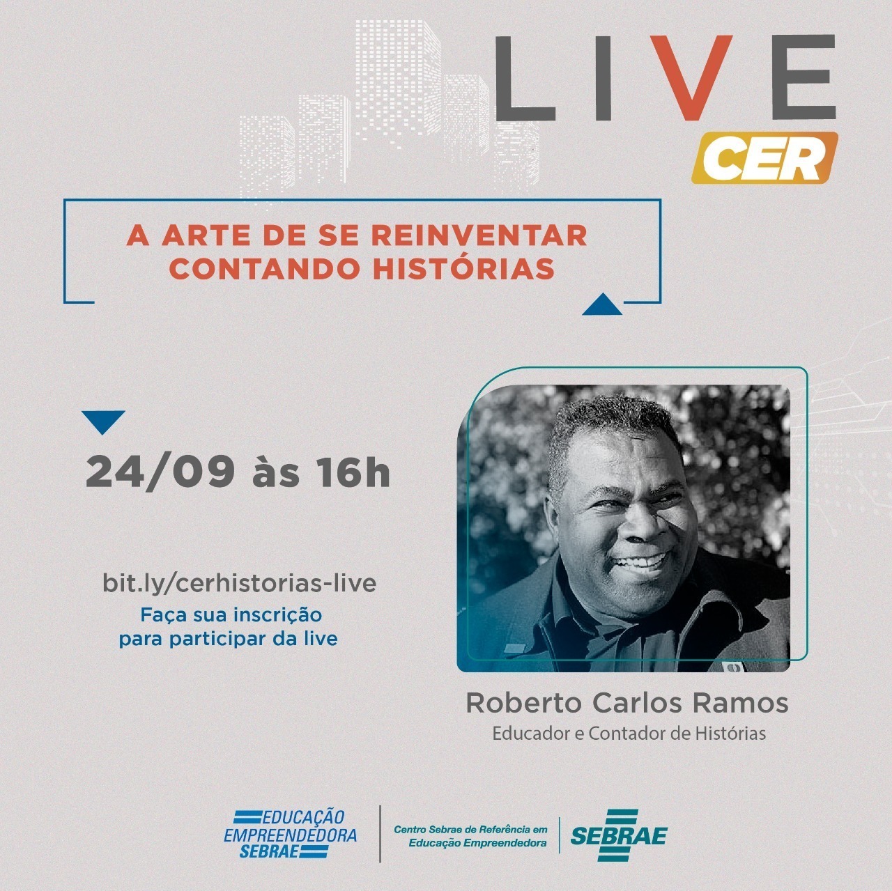 Reprodução/Facebook Live: A arte de se reinventar contando histórias - Sebrae CER