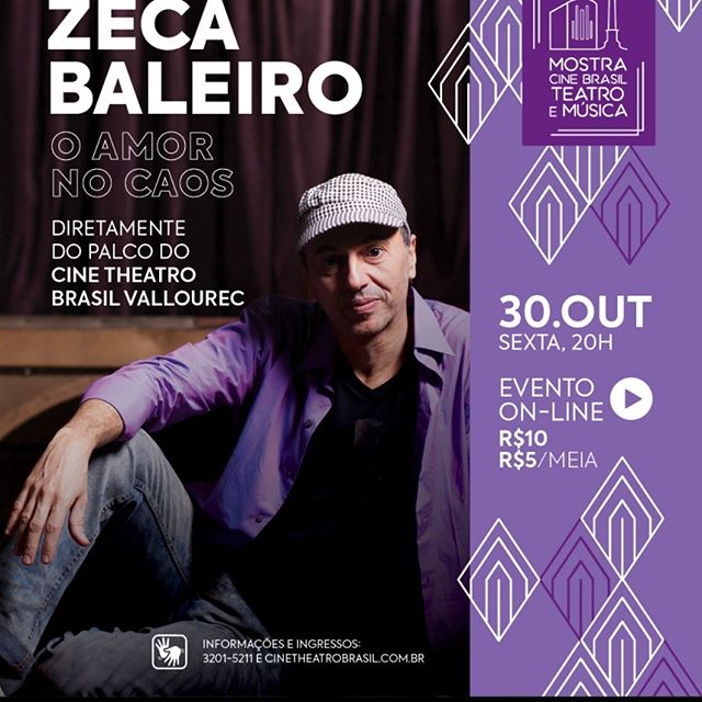 Live Show: Zeca Baleiro - Turnê "O Amor no Caos, voz e violões"