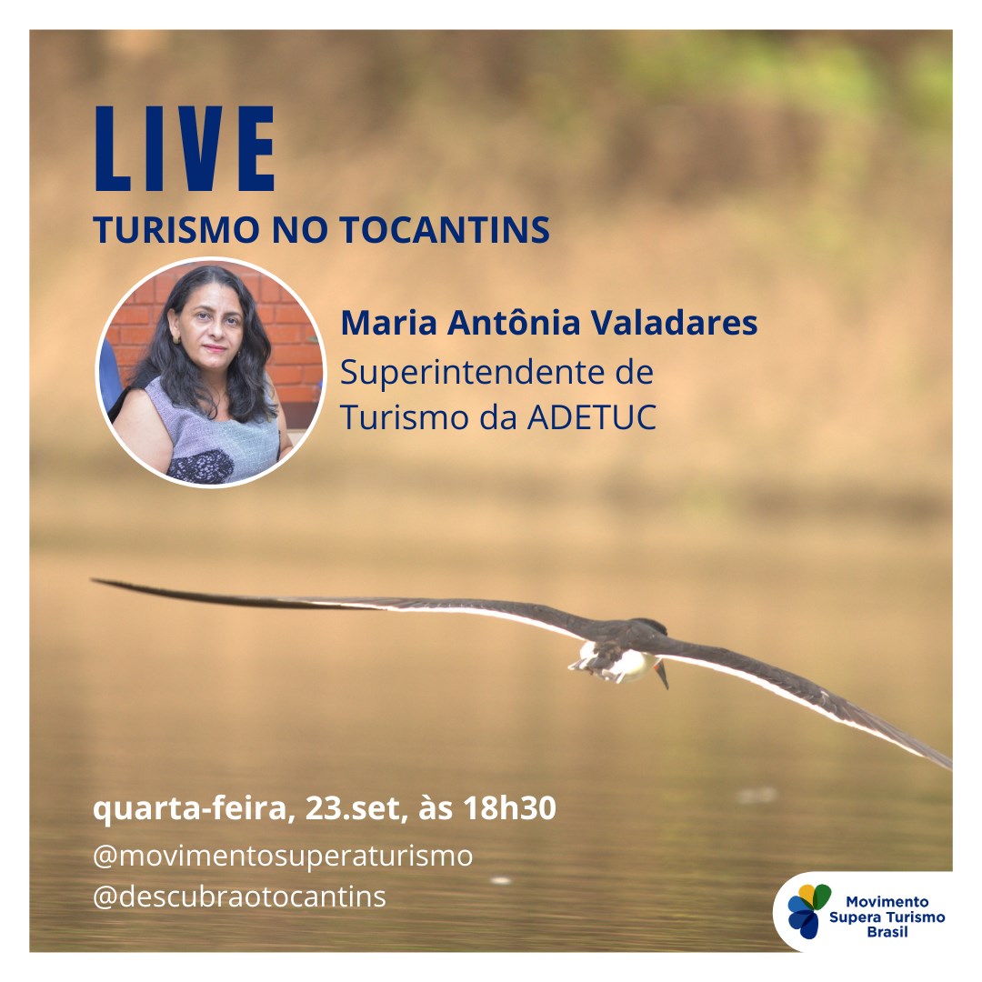 Reprodução/Facebook Movimento Supera Turismo Live: Turismo no Tocantins - Movimento Supera Turismo