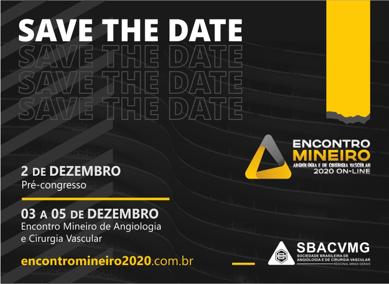 XVI Encontro Mineiro de Angiologia e Cirurgia Vascular EMACV 2020- ON-LINE 