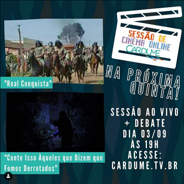Reprodução/Instagram Sessão de Cinema Online Cardume