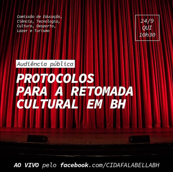 Live: Protocolos para a retomada cultural em BH