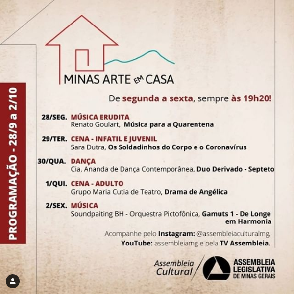 Minas Arte Em Casa - Assembleia Cultural