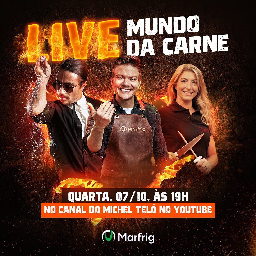 Divulgação/Instagram Live Épica do Mundo da Carne - Michel Teló