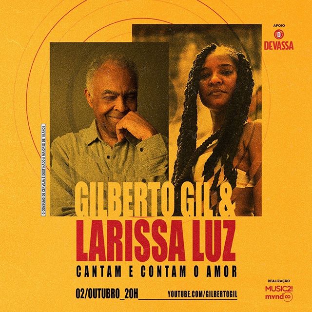 Gilberto Gil e Larissa Luz Cantam e Contam o Amor