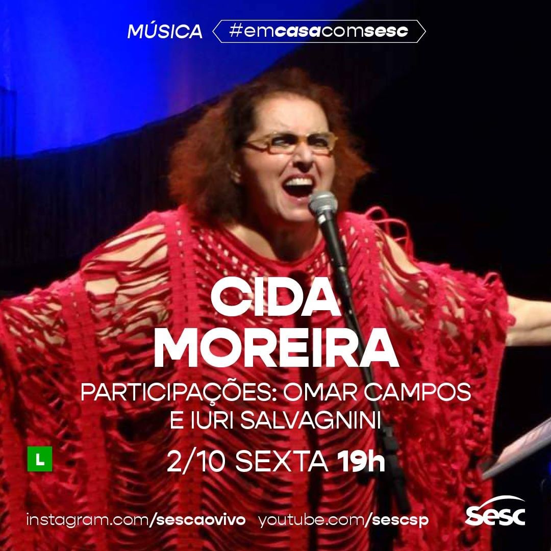 Live: Cida Moreira #EmCasaComSesc