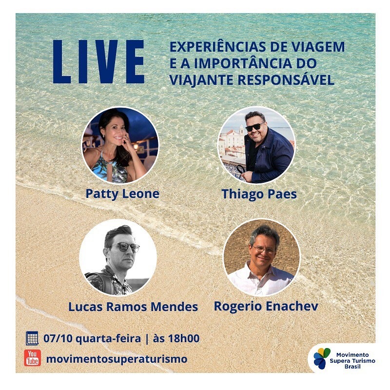 Live: Experiências de viagem e a importância do viajante responsável