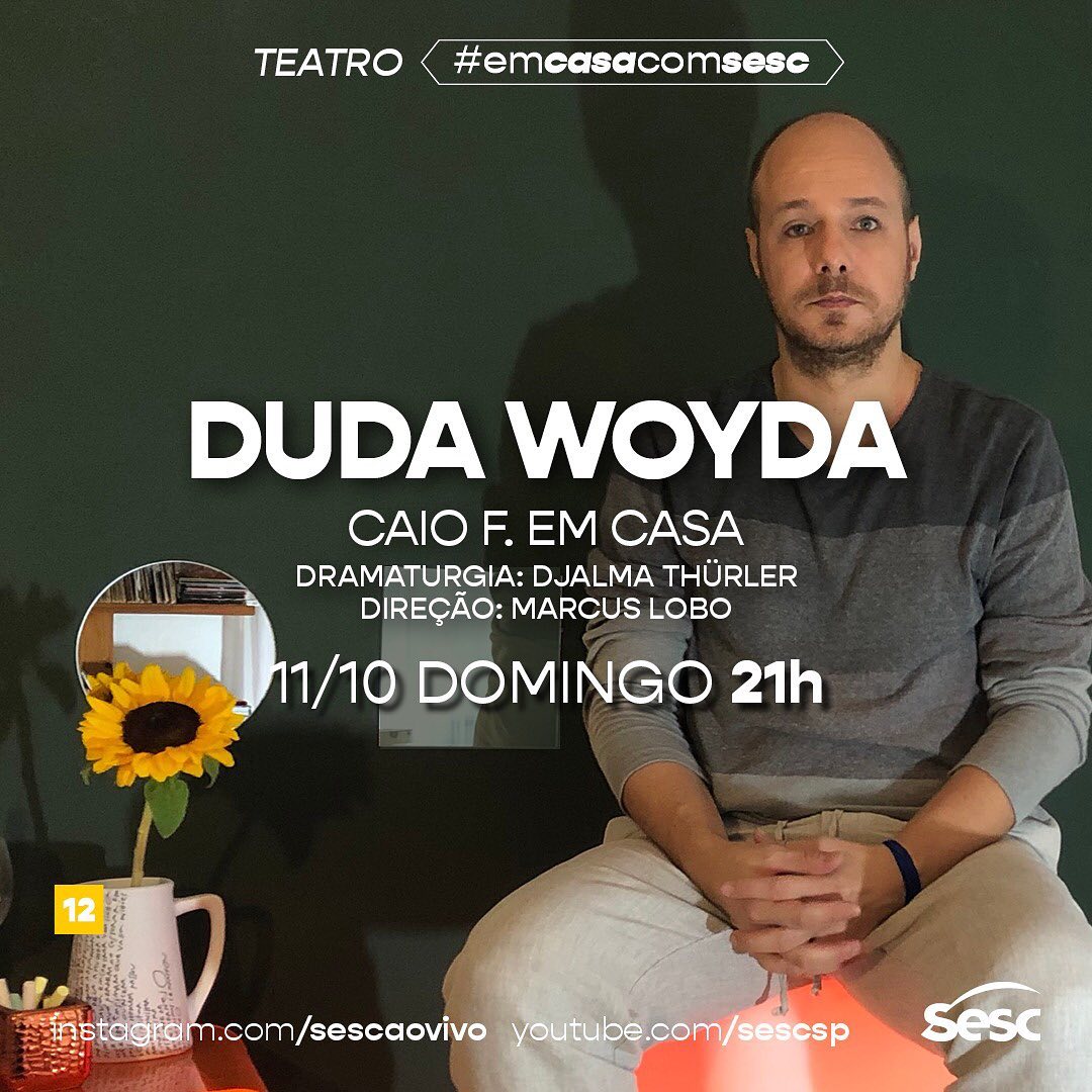 Live: Caio F. Em Casa - Duda Woyda #EmCasaComSesc