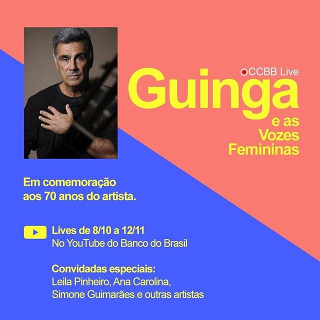 Reprodução/Instagram CCBBLive! Guinga e as Vozes Femininas