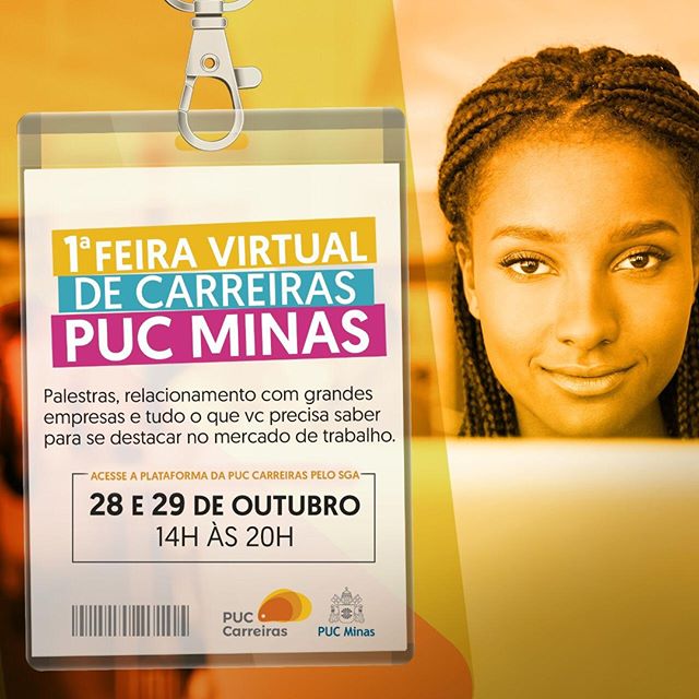 Reprodução/Instagram 1ª Feira Virtual de Carreiras PUC Minas