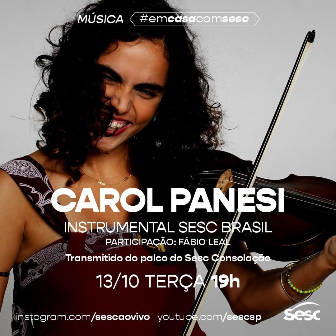 Live: Carol Panesi #EmCasaComSesc