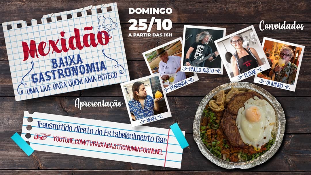 Divulgação/Instagram festivalbaixagastronomia Live: Mexidão Baixa Gastronomia