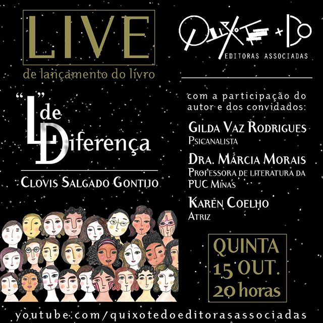 Live de Lançamento: “L” de Diferença, de Clovis Salgado Gontijo