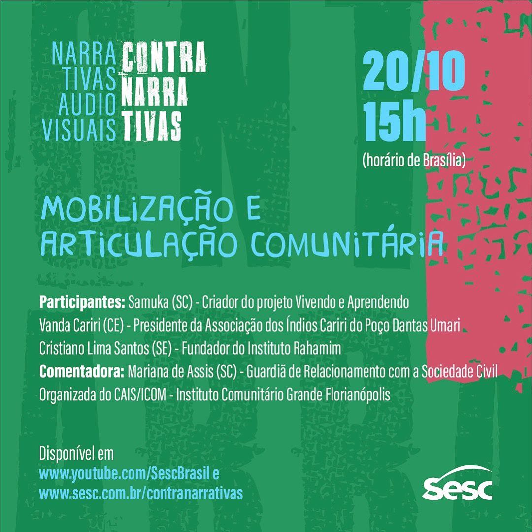 Live: Mobilização e Articulação Comunitária - Narrativas Audiovisuais - Contranarrativas