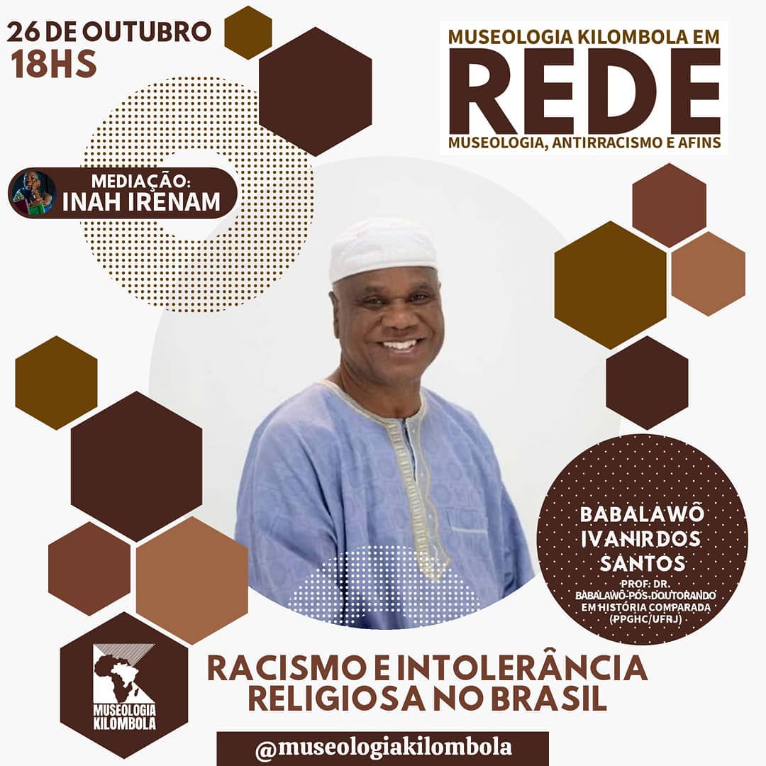 Divulgação/Instagram LIVE: RACISMO E INTOLERÂNCIA RELIGIOSA NO BRASIL