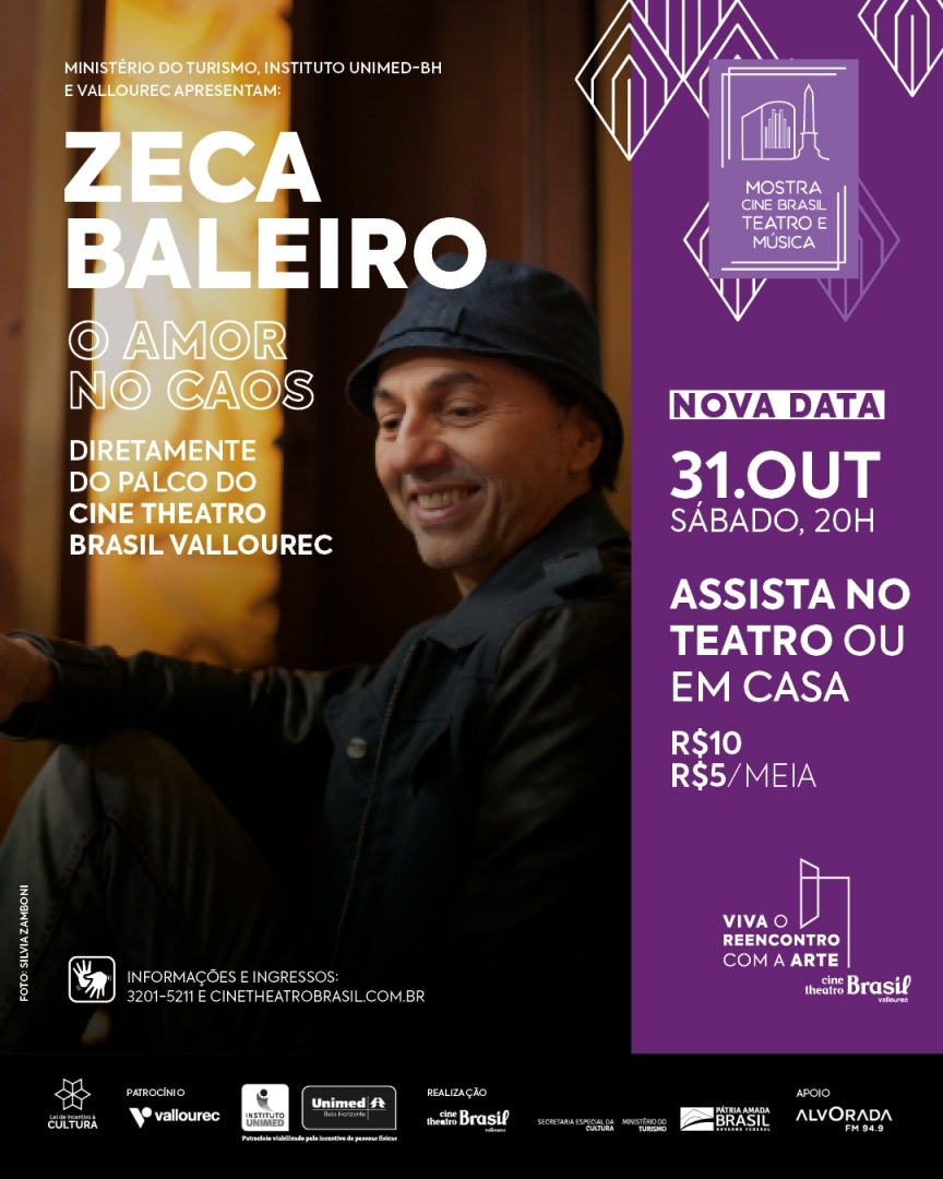 Show: Zeca Baleiro - Mostra Cine Theatro