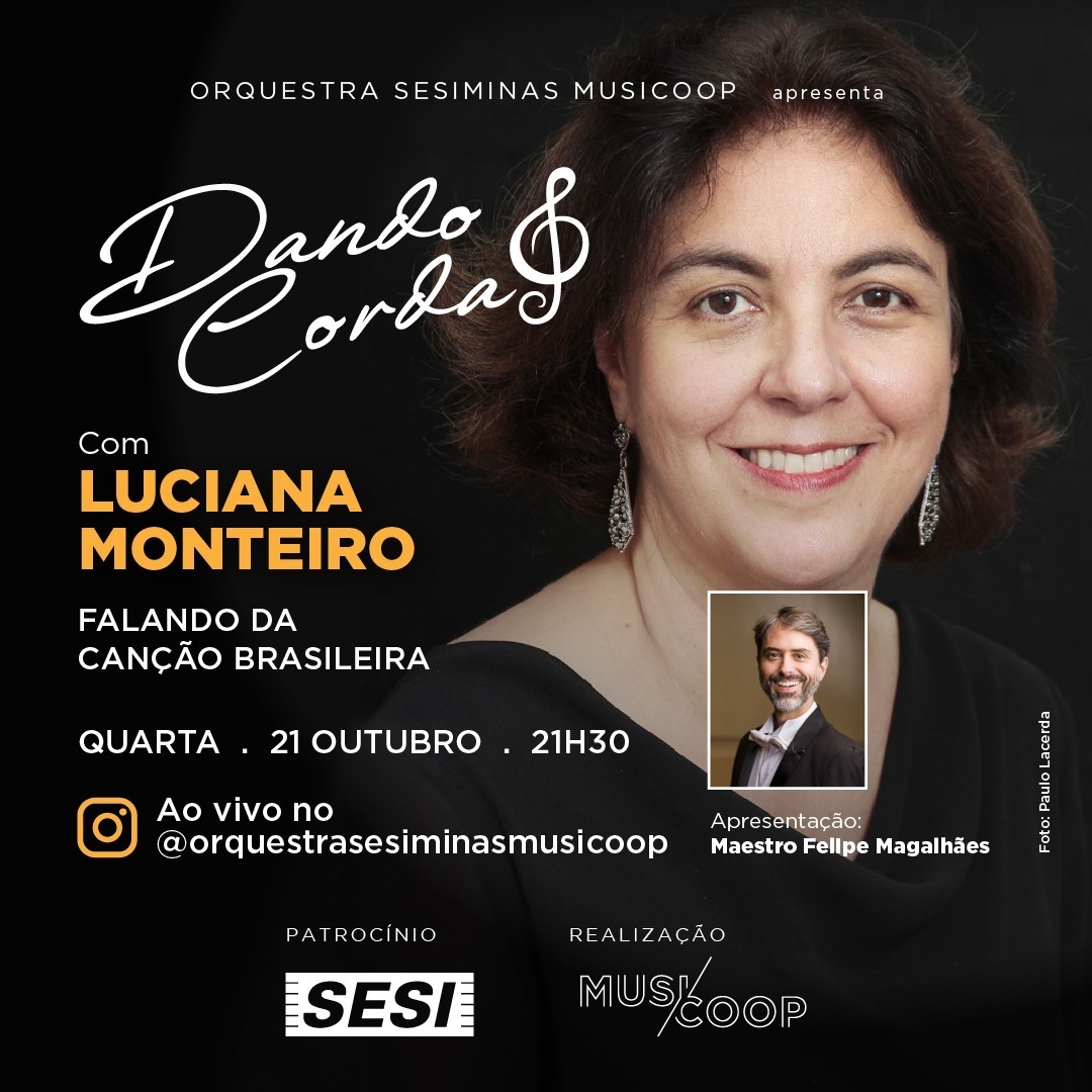 Divulgação/Instagram orquestrasesiminasmusicoop Live: Dando Corda com Luciana Monteiro - Orquestra Sesiminas Musicoop