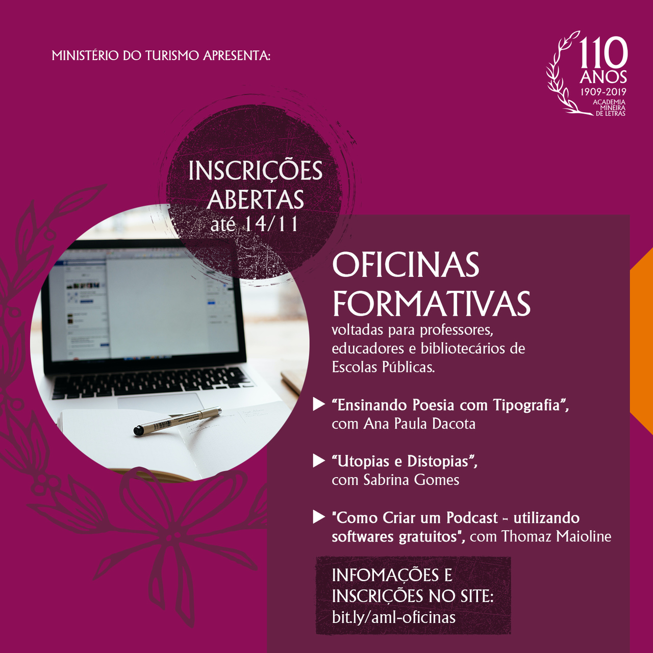 Oficinas Formativas da Academia Mineira de Letras