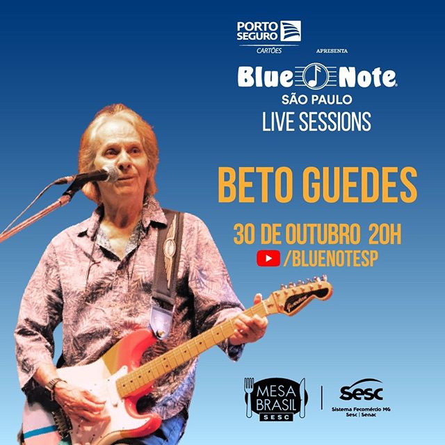 Reprodução/Instagram "Blue Note Live Sessions" com Beto Guedes