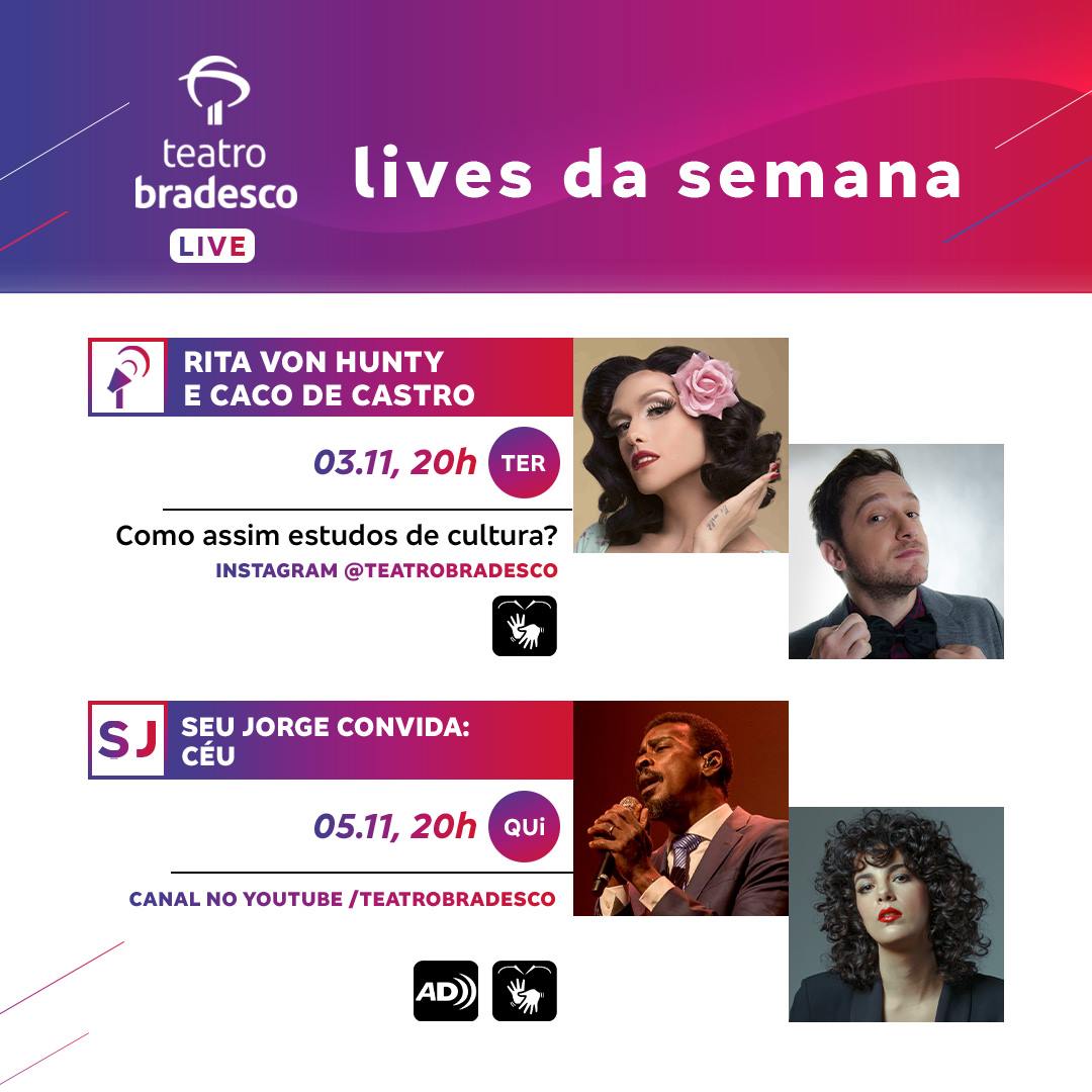 Lives: Rita Von Hunty e Seu Jorge - Teatro Bradesco