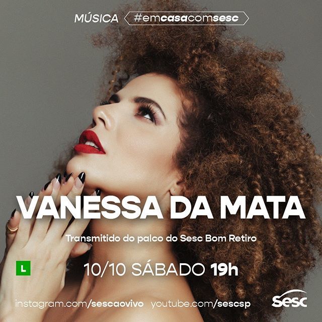 Live: Vanessa da Mata #EmCasaComSesc