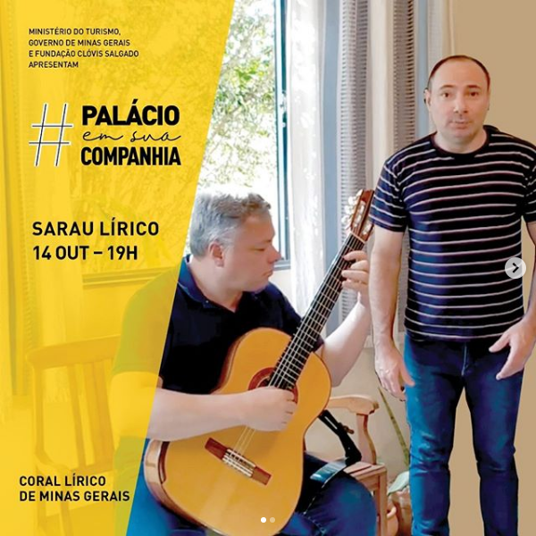 Reprodução/Instagram Sarau Lírico - Coral Lírico de Minas Gerais nas redes da FCS