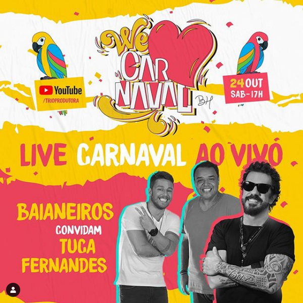 Reprodução/Instagram Live: We Love Carnaval