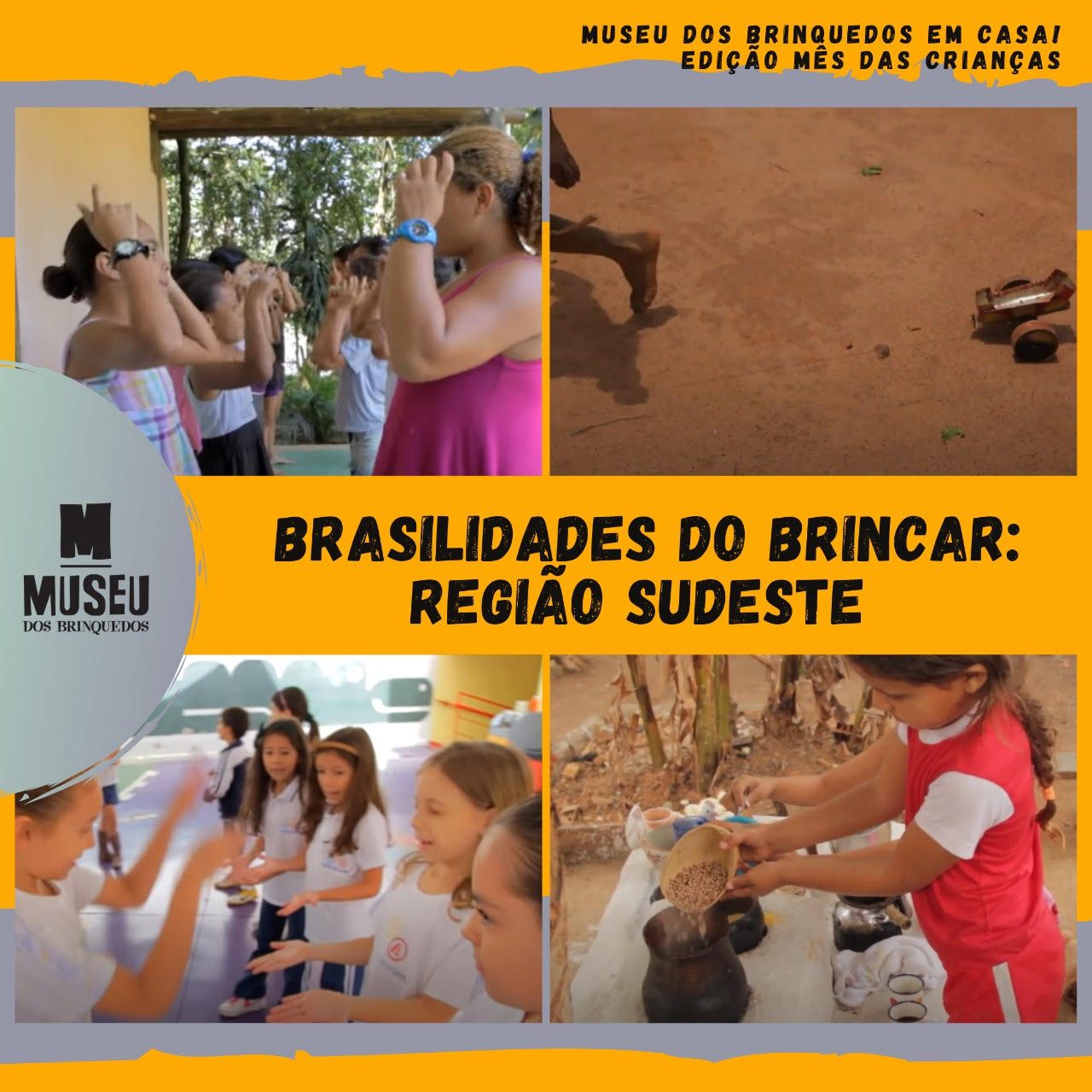 Reprodução/Evento oficial Museu dos Brinquedos em Casa - Brasilidades do brincar: Região Sudeste