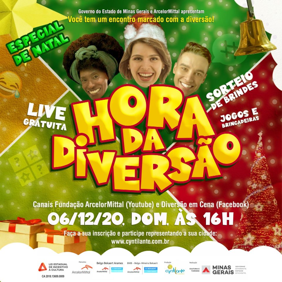 Reprodução/Evento oficial Diversão em Cena Online - "Hora da Diversão"