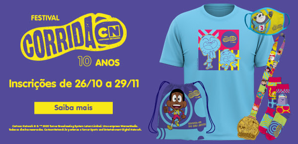 Reprodução/Evento oficial Corrida Cartoon Virtual, um mês inteiro de diversão!