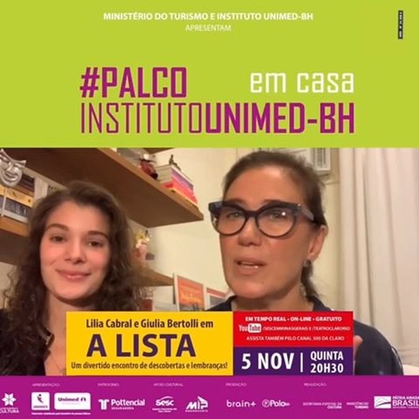 Espetáculo “A Lista” - Projeto Palco Instituto Unimed-BH em Casa