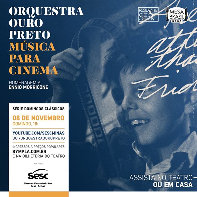 Reprodução/Instagram Série Domingos Clássicos - Orquestra Ouro Preto "Concerto Música para Cinema"