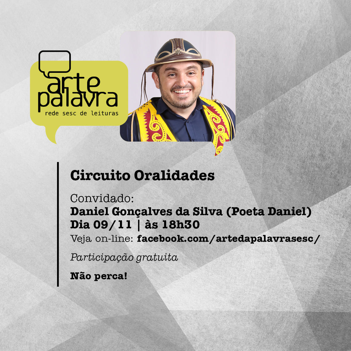 Live: Poesia de Cordel com o poeta Daniel - Arte da Palavra