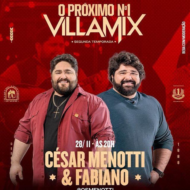 Divulgação/Instagram O Próximo Nº1 VillaMix - Os Menotti