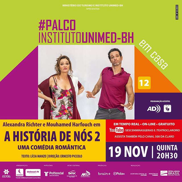 Espetáculo A História de Nós 2 - Palco Instituto Unimed-BH em Casa