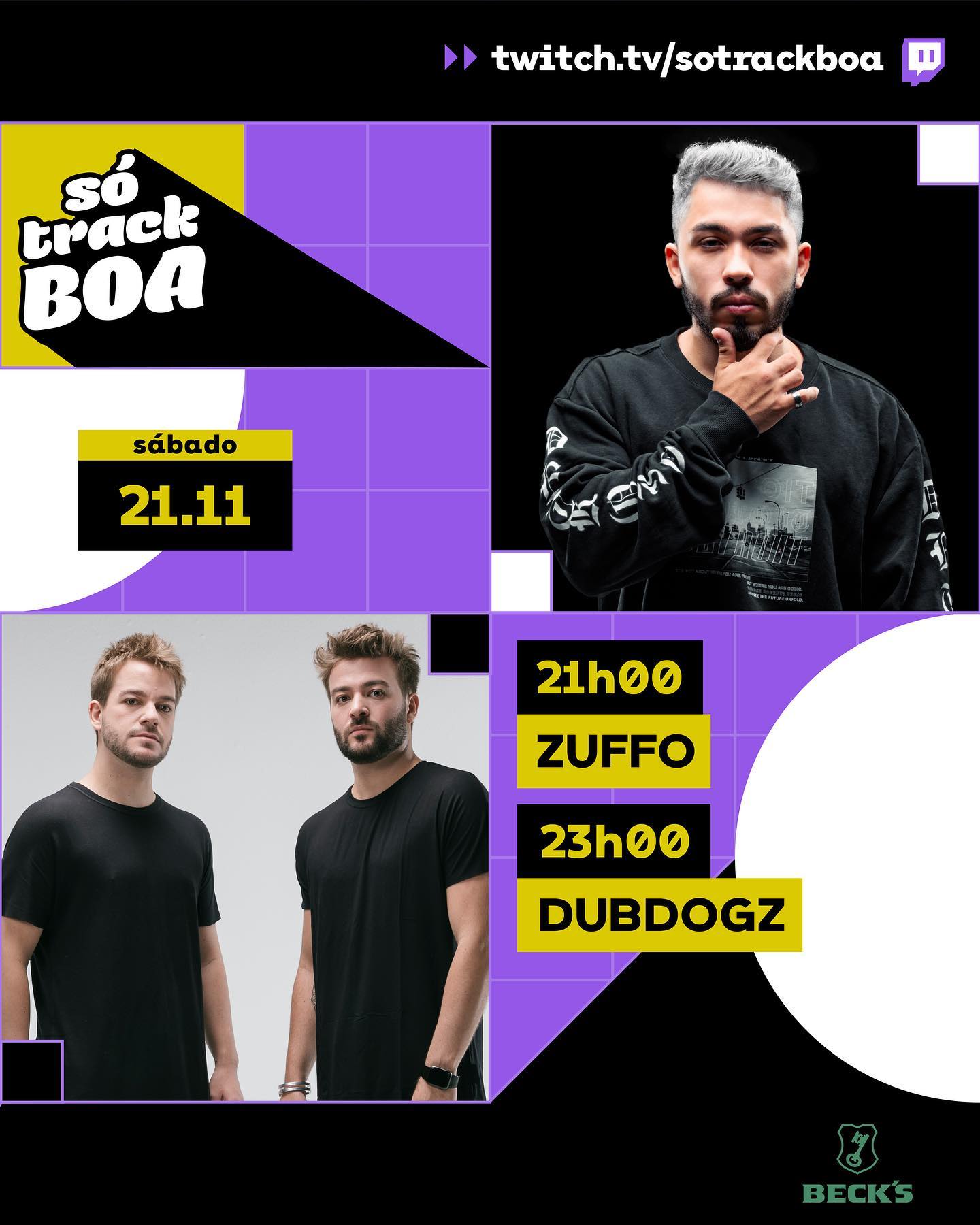 Reprodução/Facebook Live: Zuffo e Dubdogz - Só Track Boa