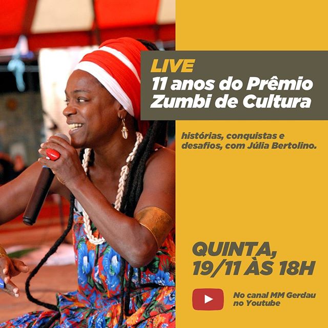 Bate-papo “11 anos do Prêmio Zumbi de Cultura - MM Gerdau