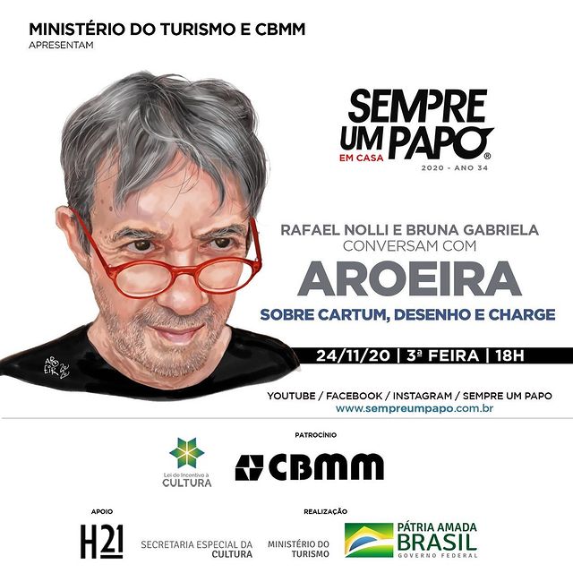 Reprodução/Instagram #Sempre um Papo em Casa recebe Aroeira
