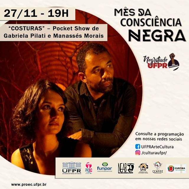 “COSTURAS” - Pocket Show de Gabriela Pilati e Manassé