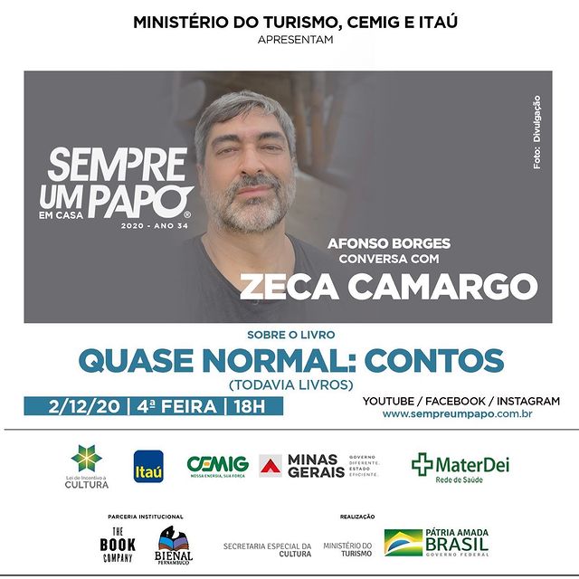 #Sempre Um Papo Em Casa recebe Zeca Camargo